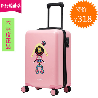 卡通拉杆箱万向轮登机箱20韩版涂鸦拉链旅行箱密码箱行李箱24男女