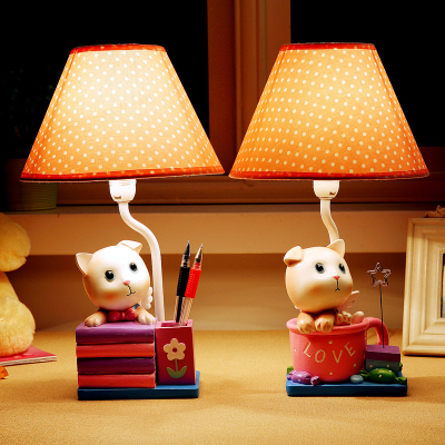 暖光护眼猫咪台灯可调光卧室床头卡通创意喂奶灯温馨个性生日礼物