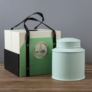 大罐茶叶包装礼盒陶瓷茶叶罐单罐红茶绿茶普洱茶白茶包装密封罐