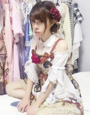 日系萝莉lolita洋装一字领两穿百搭小抹胸姬袖雪纺JSK内搭衬衫