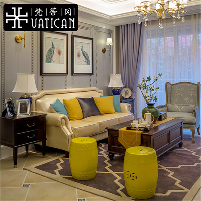 简欧布艺沙发新古典欧式客厅沙发现代简约小户型样板房间家具定制