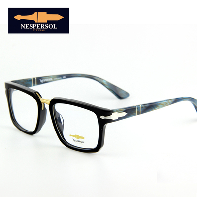 NESPERSOL\奈斯派索板材镜架全框复古黑色中性眼镜品牌眼镜2311-V