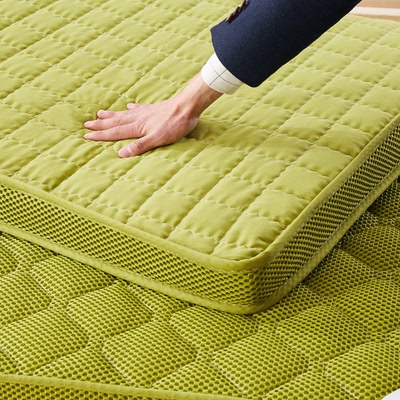 针织冰麻立体床垫 单双人可折叠1.35m1.9米垫子1.1m床榻榻米床褥