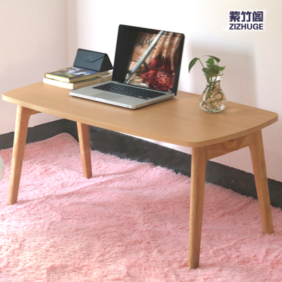 实木可折叠茶几客厅创意矮桌简约现代双层小户型榻榻米小桌子长桌