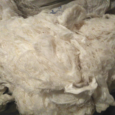 白色全棉纱回丝棉纱头擦机针织废纱回料不掉色纱线吸水不掉毛