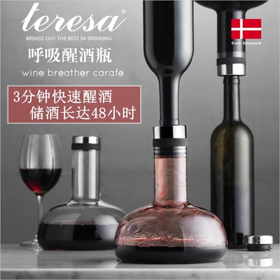 醒酒器红酒丹麦创意无铅水晶玻璃快速呼吸分酒器葡萄酒瓶酒具套装