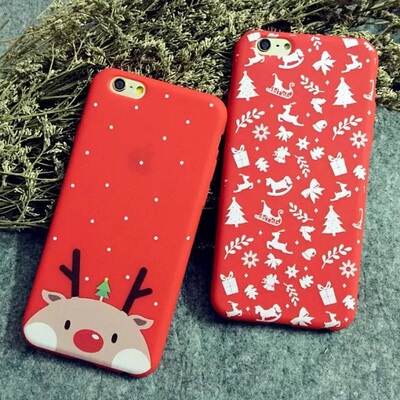 包邮圣诞 麋鹿 圣诞礼物 个性手机壳 iPhone6/6s/plus