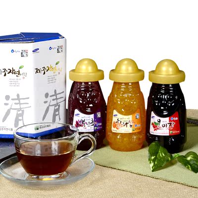 韩国进口济州自然食品 清套盒 蜂蜜果味茶