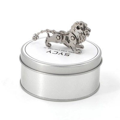 3D立体拼图金属不锈钢 巴巴里狮子成品桌面 创意摆件生日礼物狮子