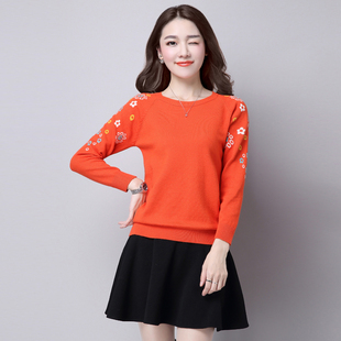 2016秋季新款韩版女装针织衫毛衣女套头圆领短款长袖羊毛衫打底衫