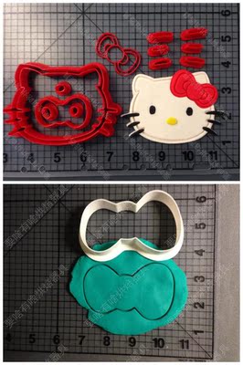 可爱KT猫造型饼干模具 饼干切模 压花模具 蛋糕装饰工具