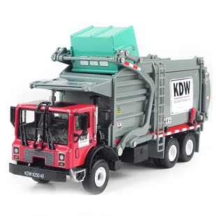 凯迪威620040物料运输垃圾车工程车儿童仿真玩具模型摆件礼物1:24