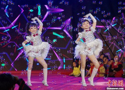 新年款女童演出服装儿童舞蹈舞台表演公主裙蓬蓬裙现代舞爵士亮元
