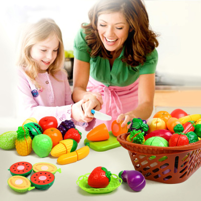 蔬菜水果切切乐 儿童仿真厨房过家家玩具套装男女孩宝宝礼物