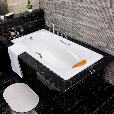 洁瑞奥正品德国进口釉面嵌入式搪瓷铸铁浴缸1.4米1.5米1.6米1.7米