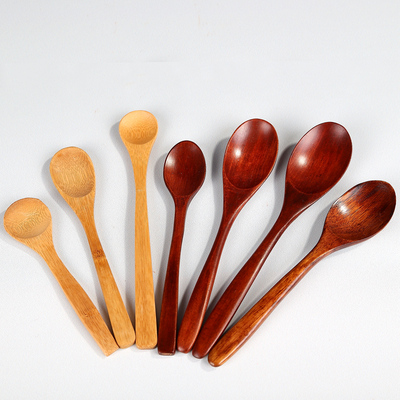 日式实木创意竹木勺儿童餐具便携木勺子厨房调味勺小饭勺蜂蜜汤匙