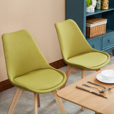 实木餐椅伊姆斯椅子 现代简约休闲椅咖啡厅酒店设计师塑料椅宜家