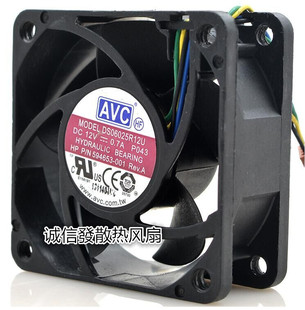 AVC DS06025R12U 6025 12V 0.26A 6cm 4线温控 服务器散热风扇