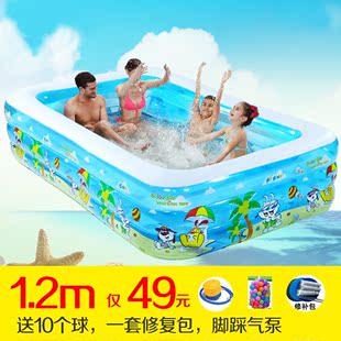 品牌家用婴幼儿游泳池充气儿童折叠大号成人宝宝洗澡浴盆家庭