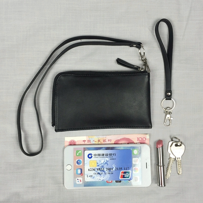 新款钱包女长款日韩学生拉链 超薄两折多功能手拿包 零钱袋皮夹子
