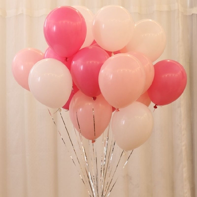 经典蜜桃粉色创意婚礼新婚房布置结婚生日派对蒂芙尼蓝蜜桃粉气球