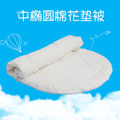 定制手工纯棉棉花垫被婴儿圆床被子褥儿童床BB床褥 秋冬加厚