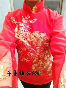 秧歌服2016新款腰鼓扇子舞旗袍服装中国风舞蹈服女广场舞打鼓服