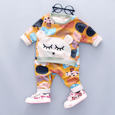 男童秋装套装2016新款宝宝秋装两件套0-1-2-3-4岁童装运动两件套